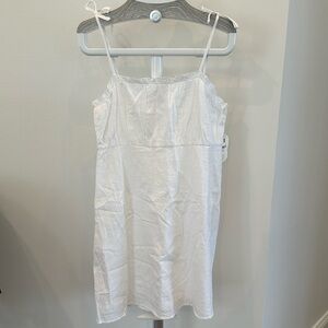 Altard State cotton white summer dress , large , perfect graduation vacation NWT